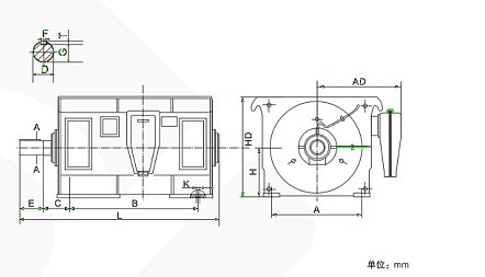 Y系列高壓電機安裝尺寸